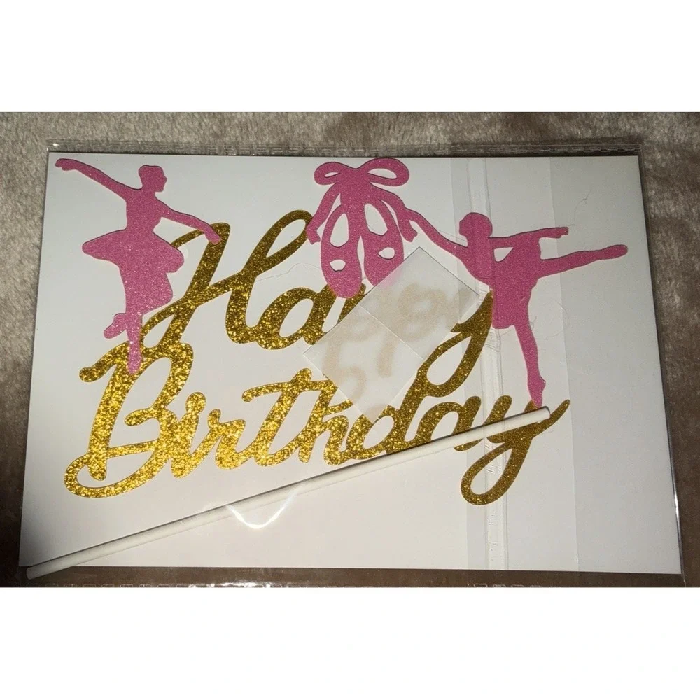Ballerina Birthday Party Decorations Lot Favors Pink Cupcake Stand Banner